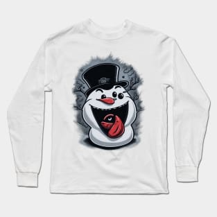 snowman face Long Sleeve T-Shirt